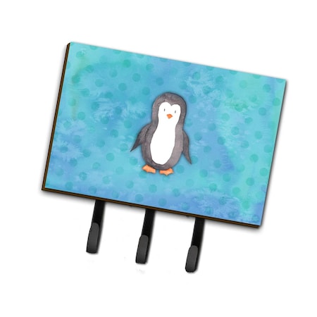 Carolines Treasures Polkadot Penguin Watercolor Leash or Key Holder BB7376TH68